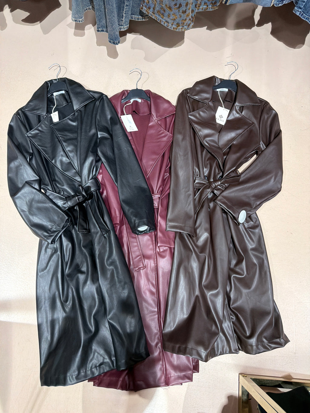 Trench lungo ecopelle