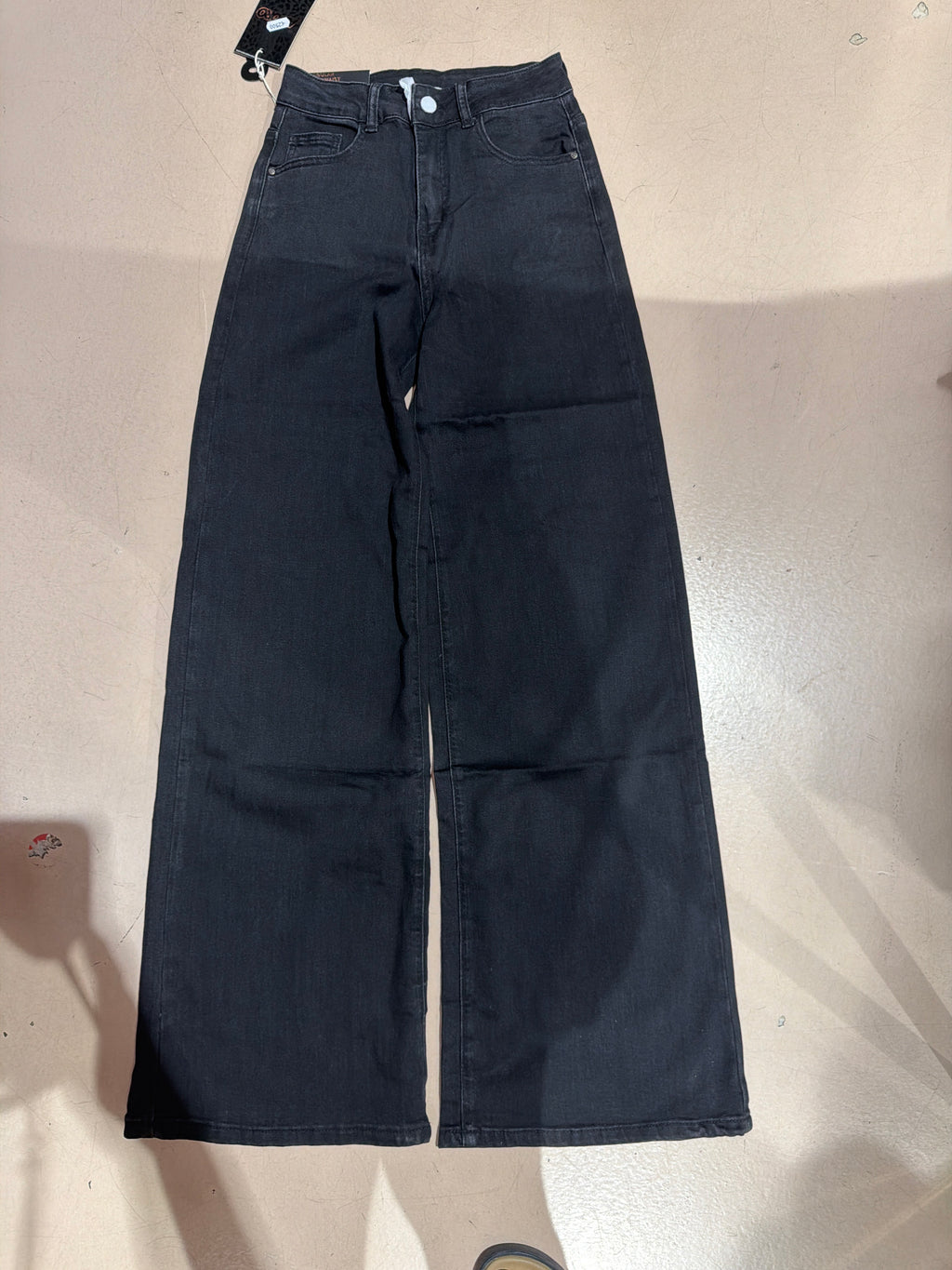 Jeans palazzo blu e nero