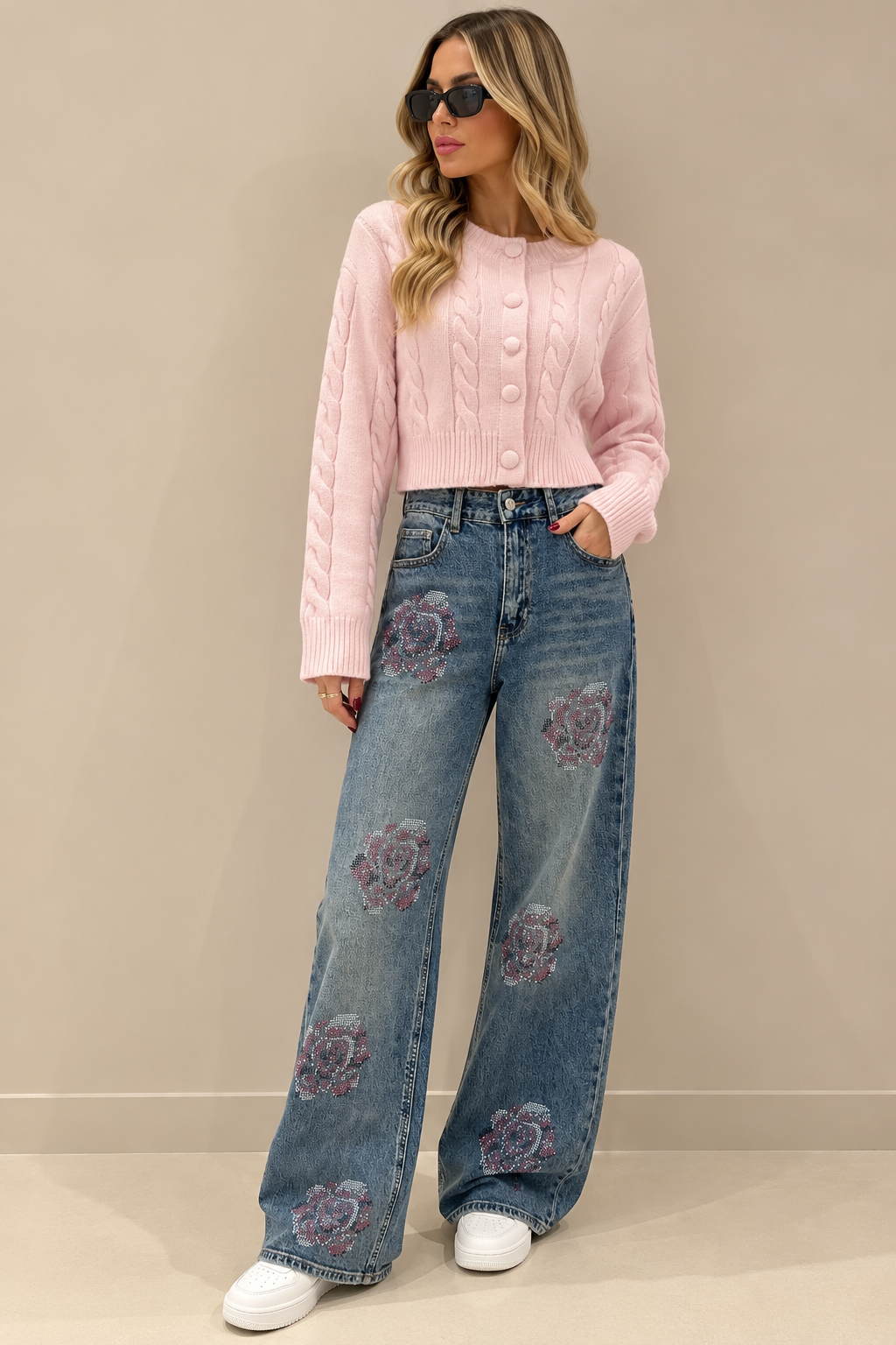 Cardigan trecce