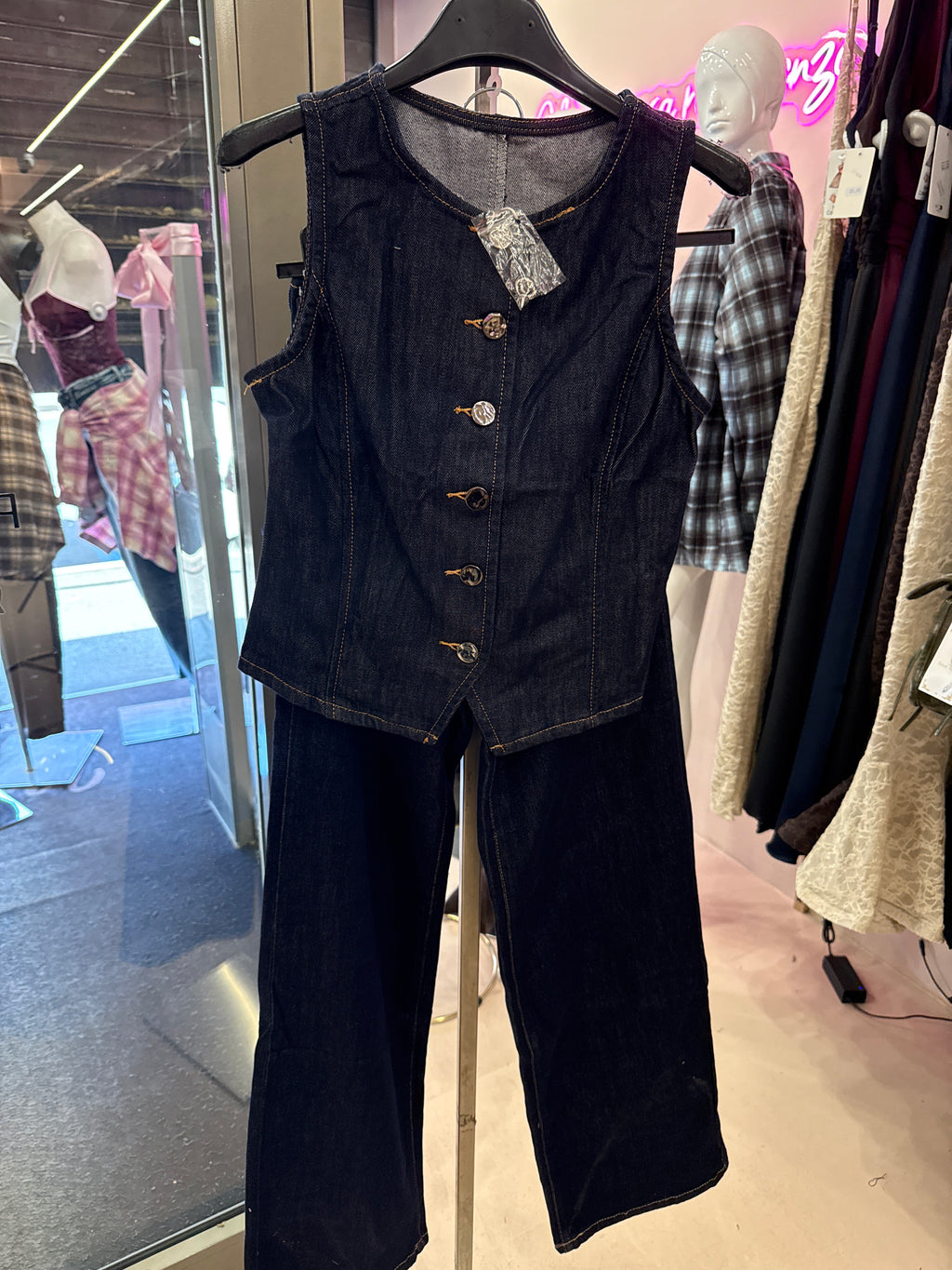 Coordinato gilet jeans