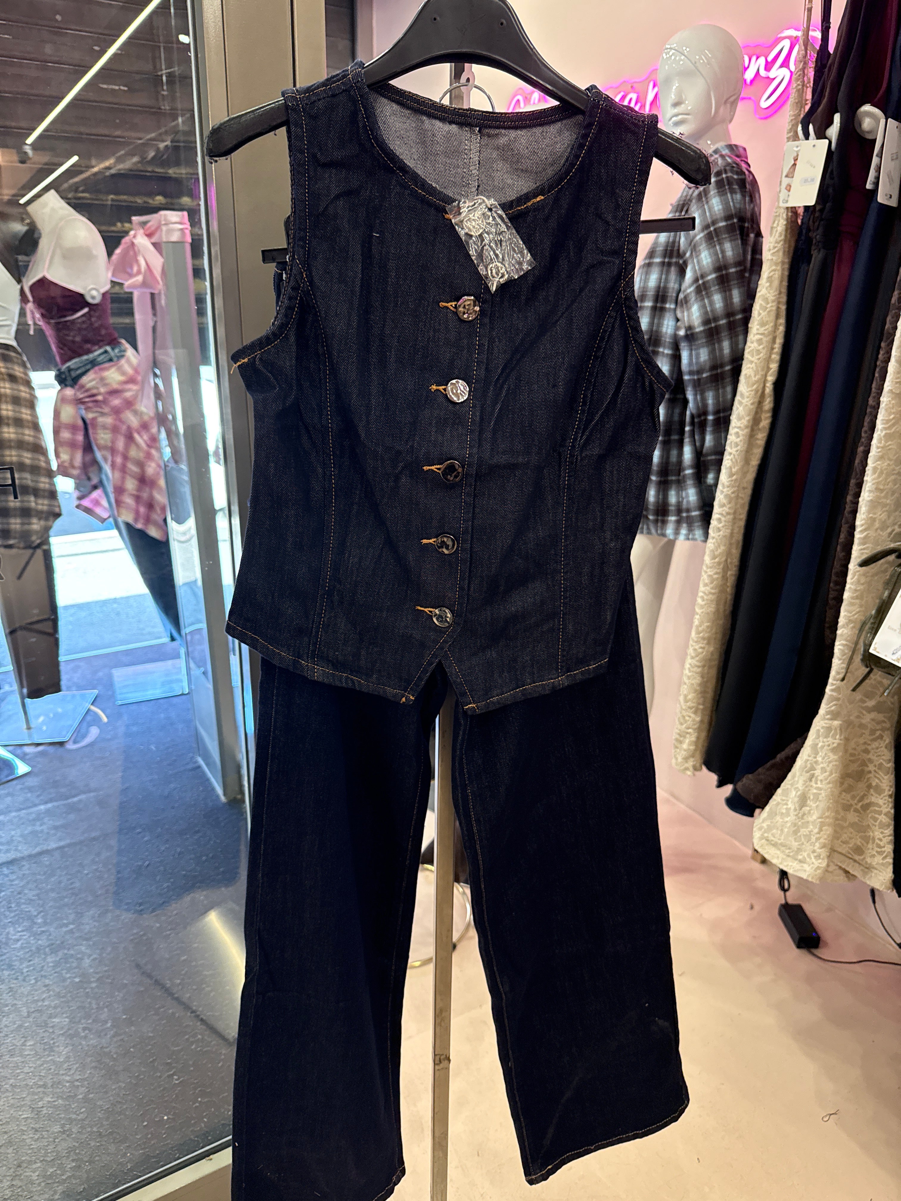 Coordinato gilet jeans