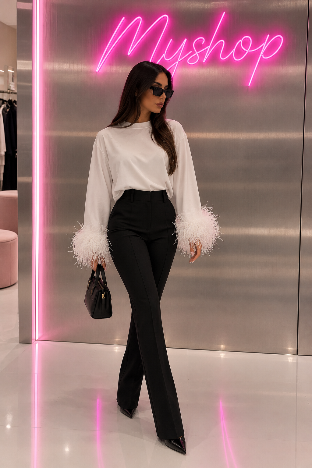 T-shirt piume