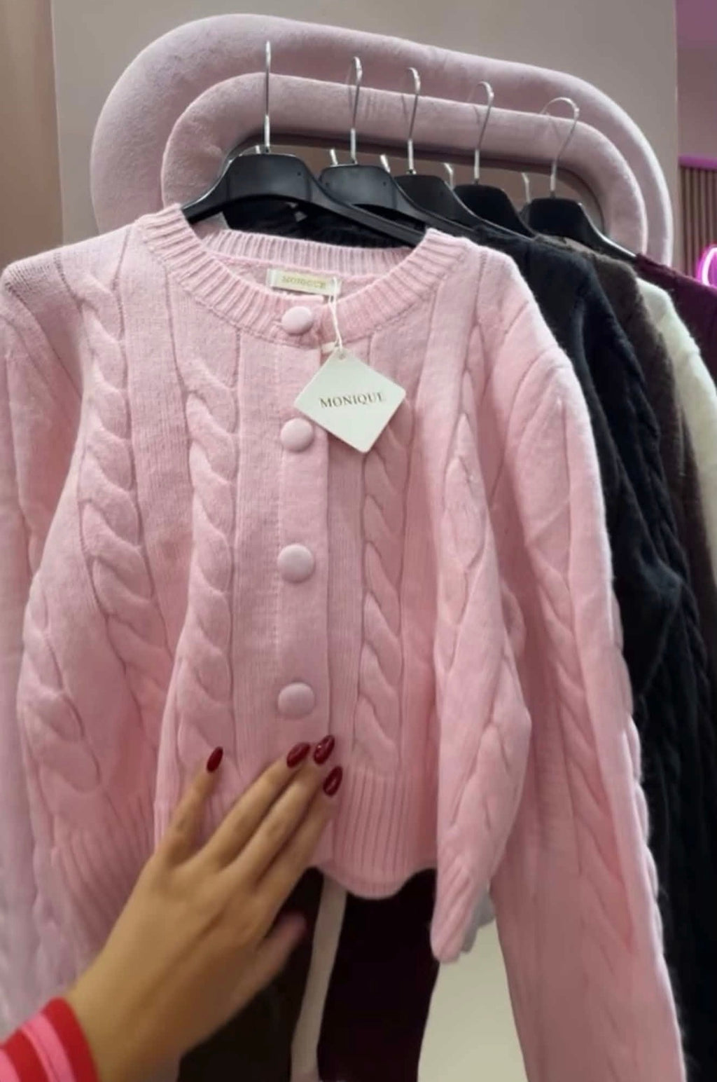 Cardigan trecce