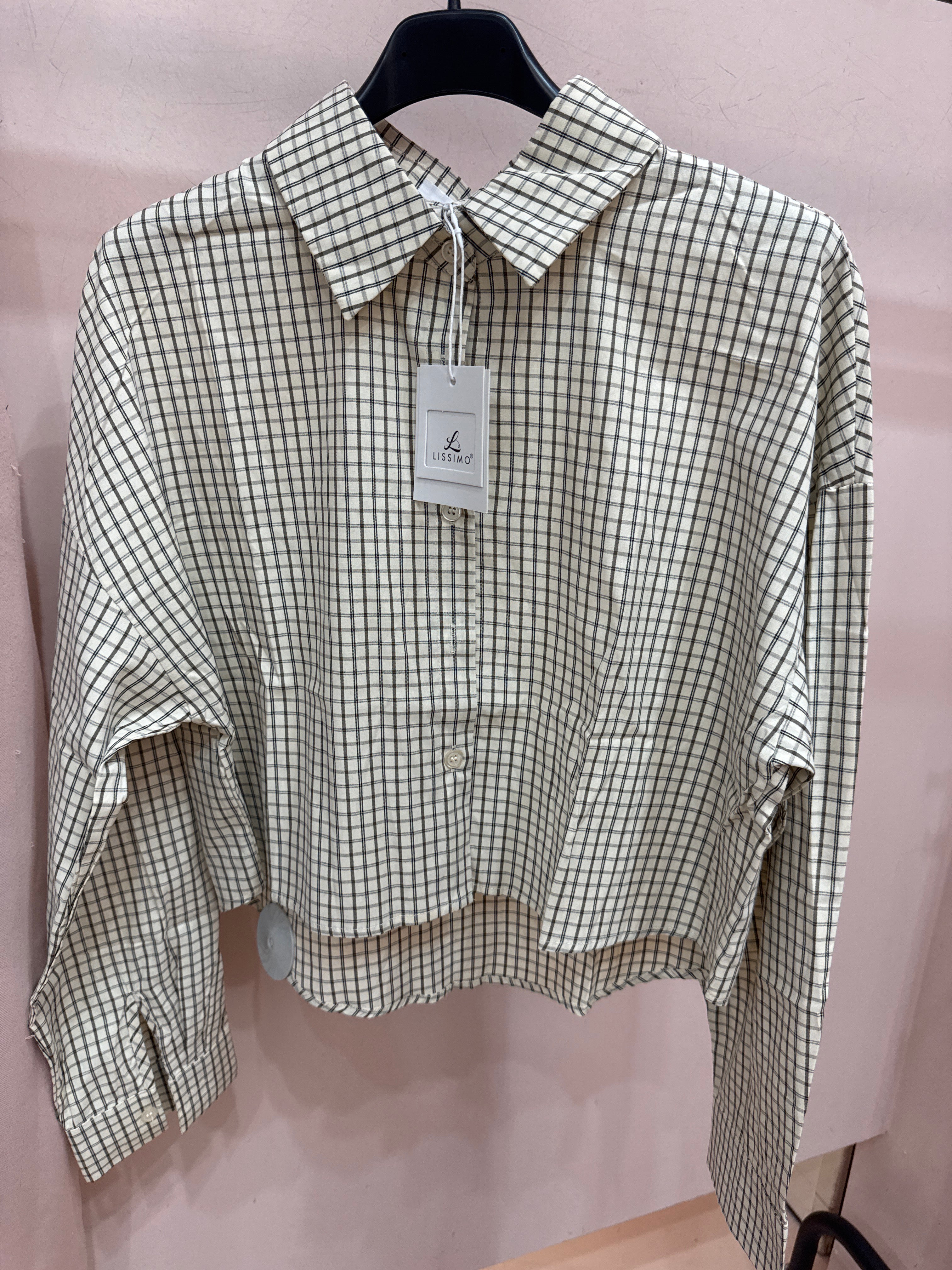 Camicia scozzese crop