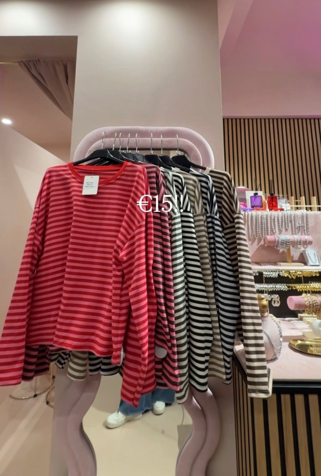 T-shirt righe 8 colori