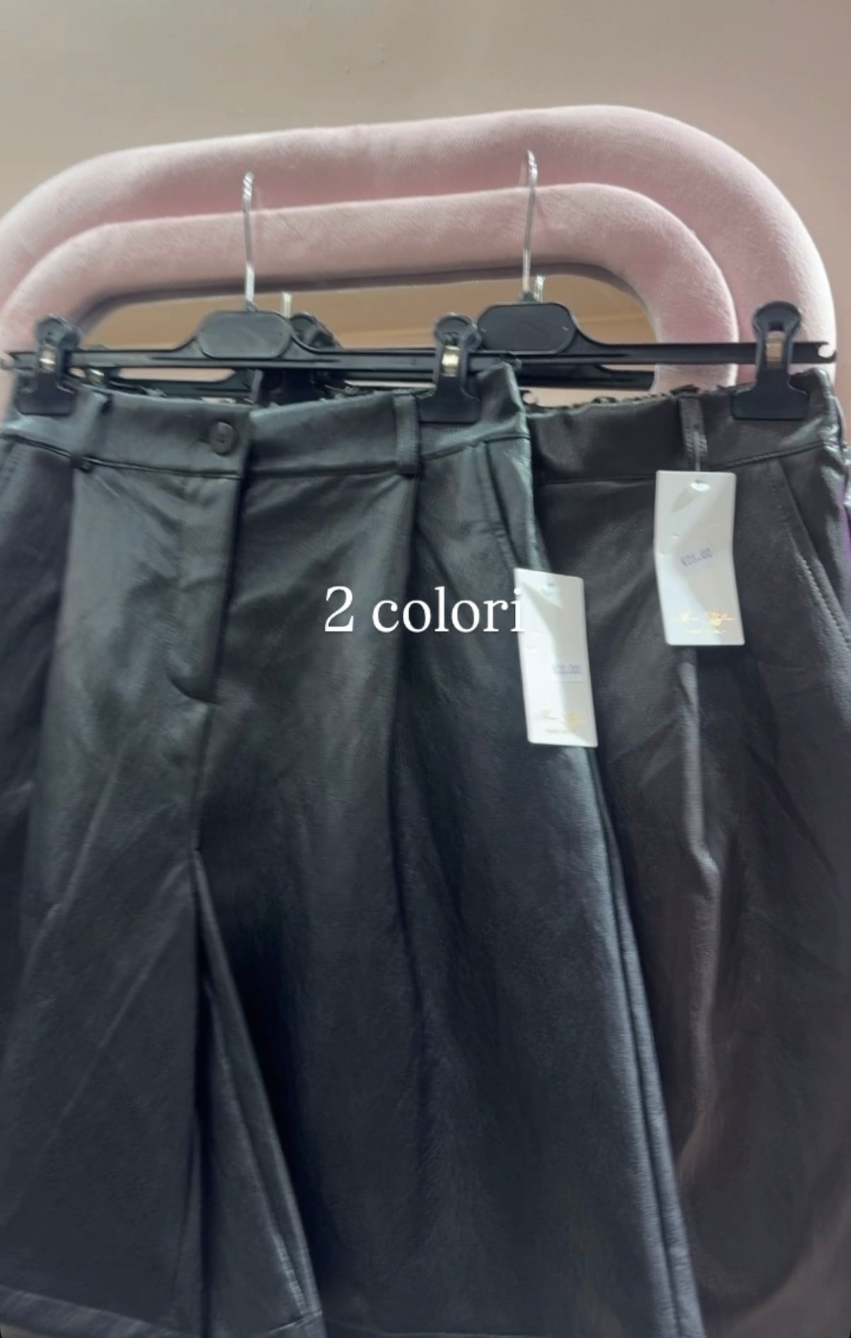 Bermuda eco pelle 2 colori