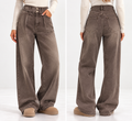 Jeans baggy marroni