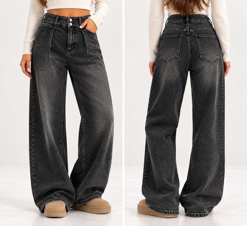 Jeans baggy nero