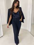 Canotta elegante blu notte