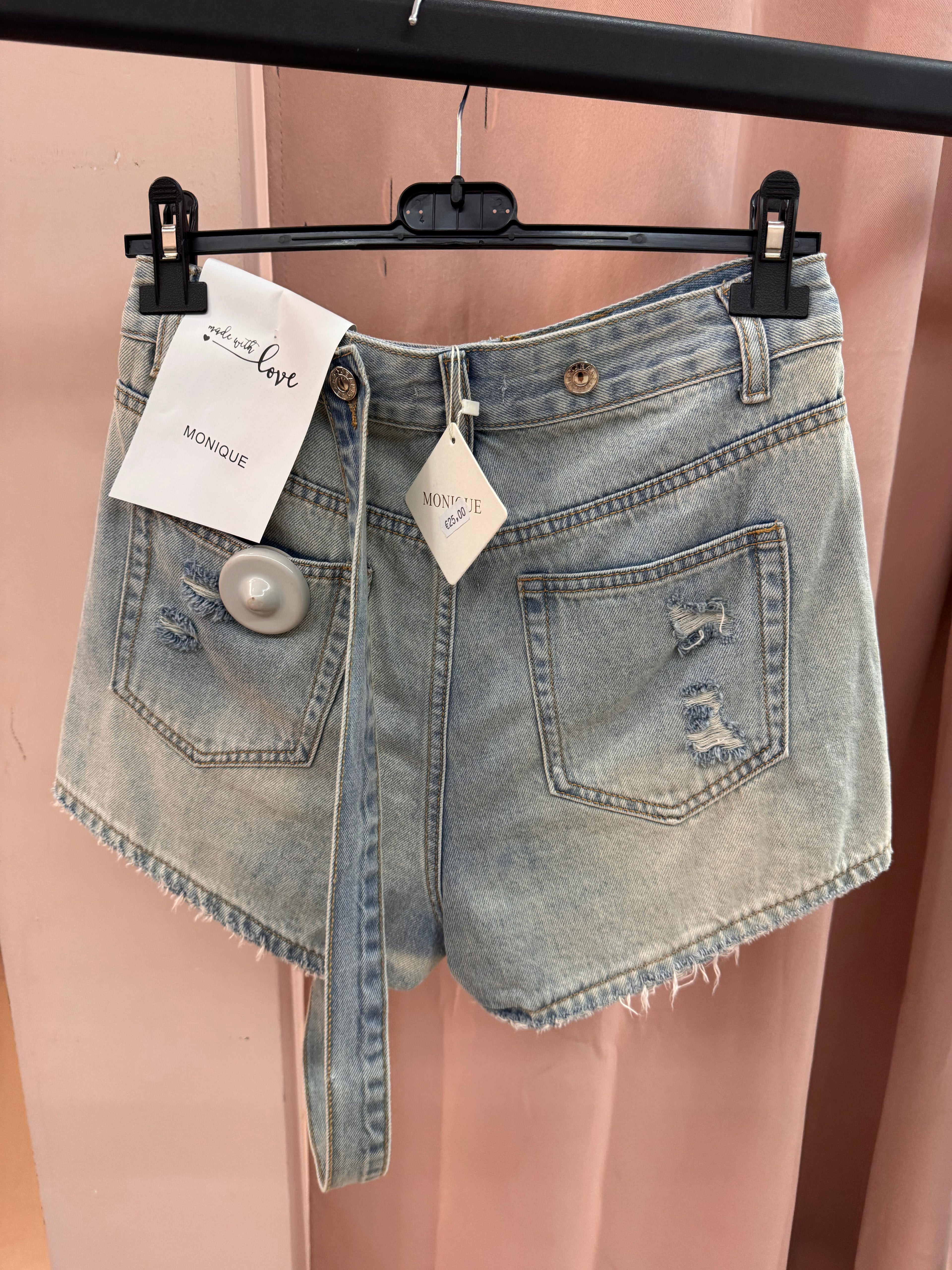 Pantaloncino salopette ad una bretella